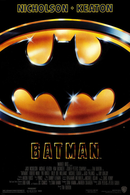 Batman (1989)_2 Movie Film Poster Canvas iconic design